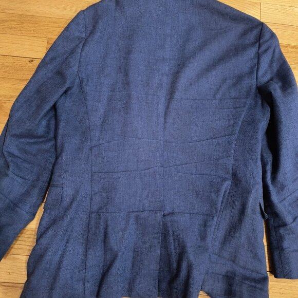 Banana Republic Men's Navy Linen Blend Suit - Summer Weight - 38R (small) - Picture 3 of 3